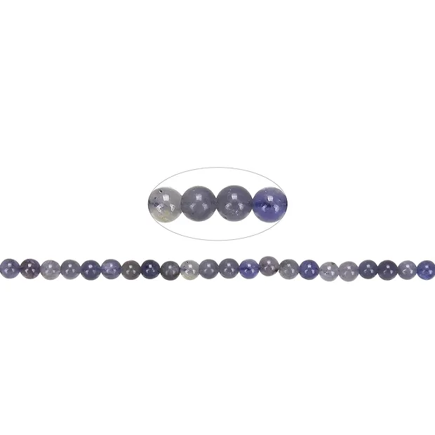 Strang Kugeln, Tansanit, 04,5mm (39cm) | Edelsteine, Heilsteine & Schmuck-Handel
