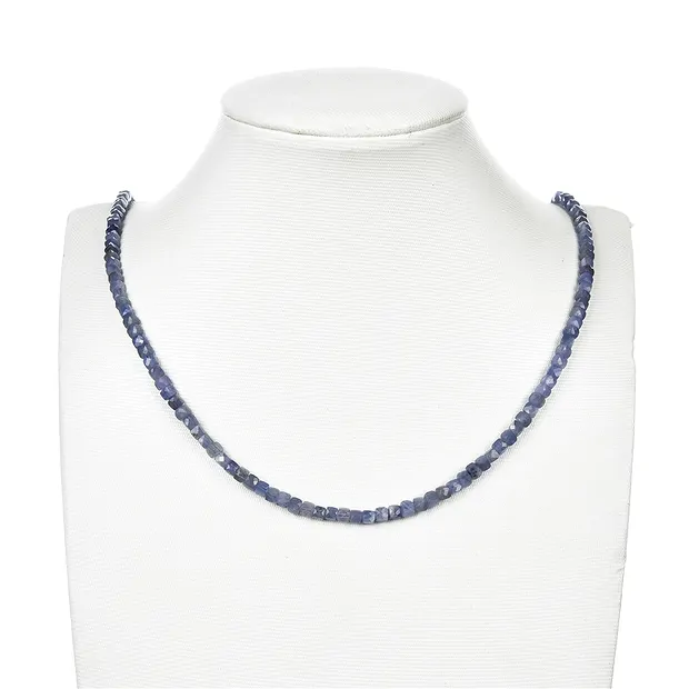 Rang de colliers, tanzanite, facettes, 04mm | Marco Schreier