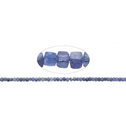 141520208421 Cubo a filo, Tanzanite, sfaccettato, 04 mm | grossista gemme e pietre curative