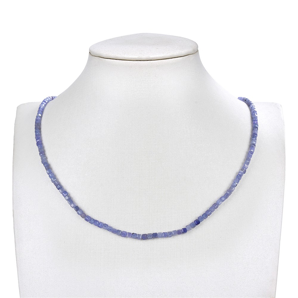 Rang de colliers, tanzanite, 03 x 03 x 03mm, facetté | Marco Schreier