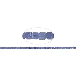 141520210121 Strand cube, Tanzanite, 03 x 03 x 03mm, faceted | gems, healing stones & jewelry