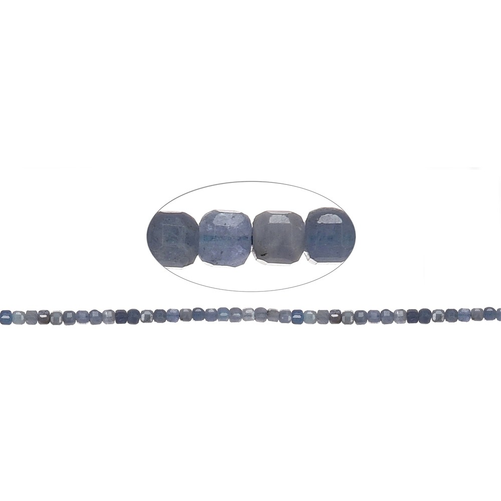 Rang de colliers, tanzanite, 03mm, facettes (39cm) | Marco Schreier
