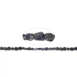 141520708020 Filo di pepite sfaccettate grossolane, tanzanite, 08-12 x 06-14 mm (43 cm) | Marco Schreier