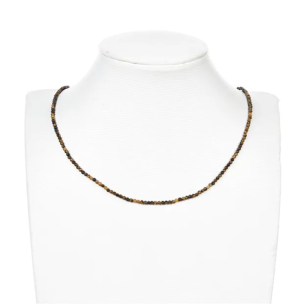 Rang de collier boules, Oeil-de-tigre, 02mm | Marco Schreier