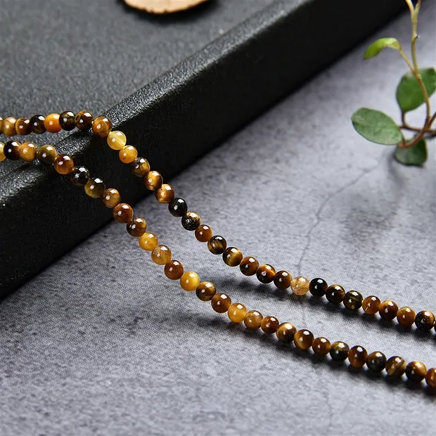 Filo di perline, Occhio di tigre, 02 mm | grossista gemme e pietre curative