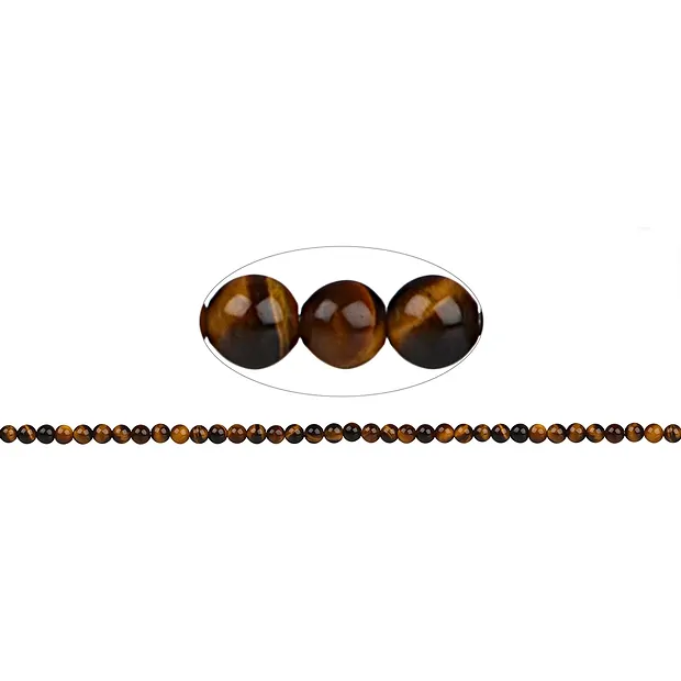 Cuentas de piedras preciosas, Ojo de tigre, 06mm | Marco Schreier