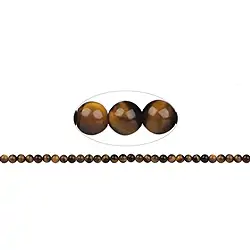 141530100720 Strang Kugeln, Tigerauge, 08mm | Großhändler Edelsteine, Heilsteine & Schmuck