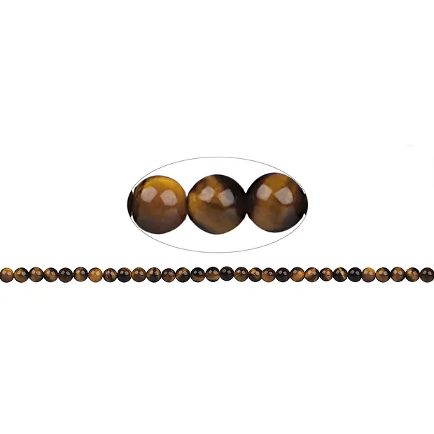 Strang Kugeln, Tigerauge, 08mm | Großhändler Edelsteine, Heilsteine & Schmuck