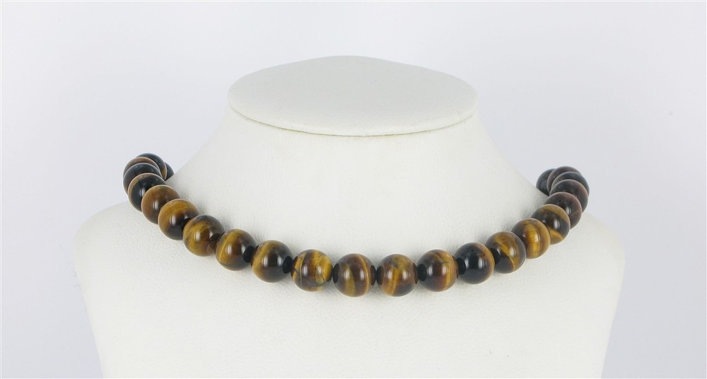 Filo di perline, Occhio di tigre, 12 mm | grossista gemme e pietre curative