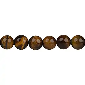 Rang de collier boules, Oeil-de-tigre, 12mm | Marco Schreier