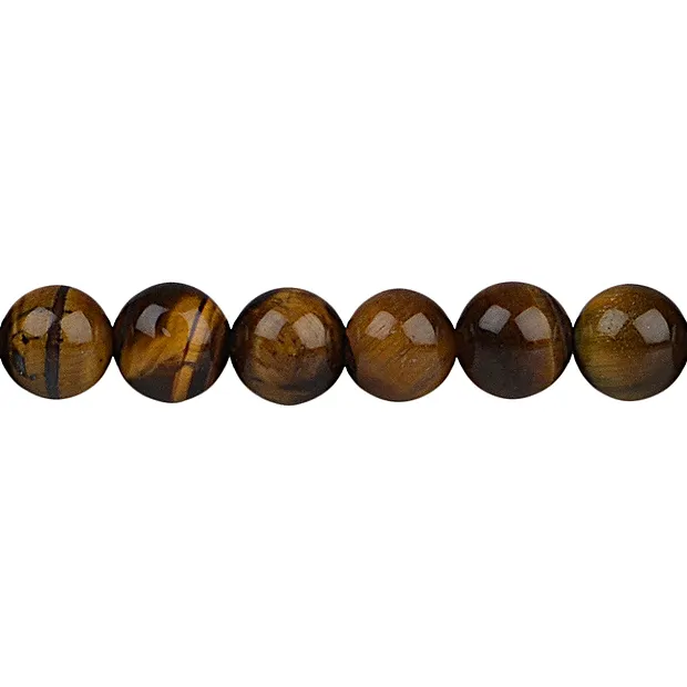 Rang de collier boules, Oeil-de-tigre, 12mm | Marco Schreier