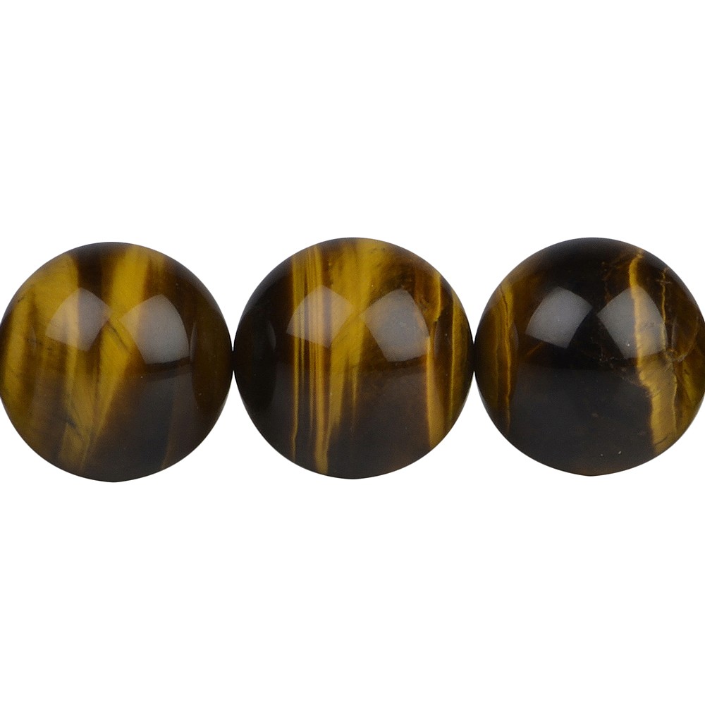 Rang de collier boules, Oeil-de-tigre, 20mm | Marco Schreier