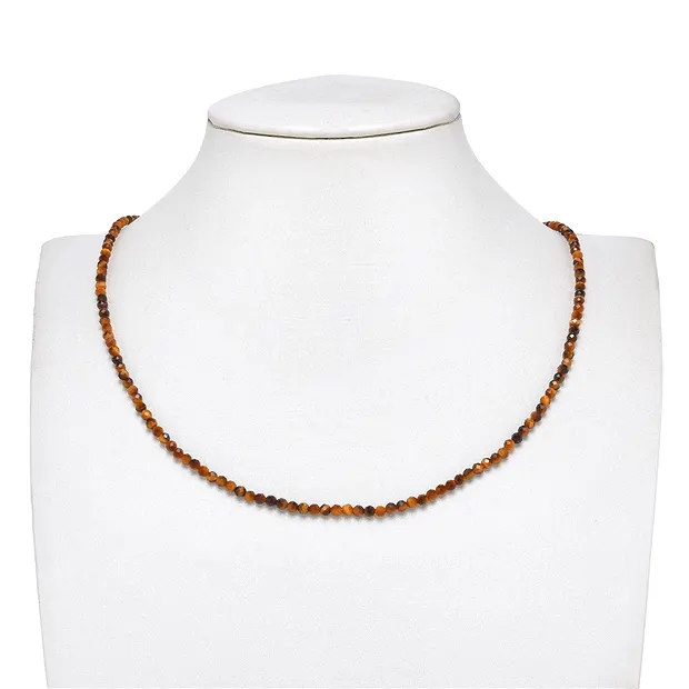 String Beads, Tiger's Eye (gold), 03mm, faceted | gems, healing stones & jewelry