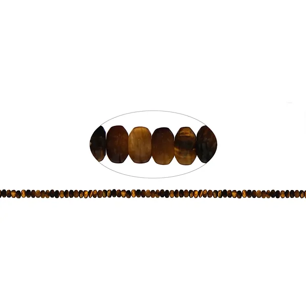 Button strand, Tiger's Eye, 04mm | wholesaler gems, healing stones & jewelry