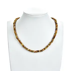 Filo di bottoni, Occhio di tigre (giallo), sfaccettato, 03 x 08 mm | Marco Schreier