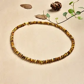 Filo di bottoni, Occhio di tigre (giallo), sfaccettato, 03 x 08 mm | Marco Schreier