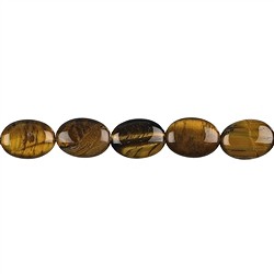141530307820 Filo di Lente, Occhio di tigre, 14 x 10 mm | grossista gemme e pietre curative
