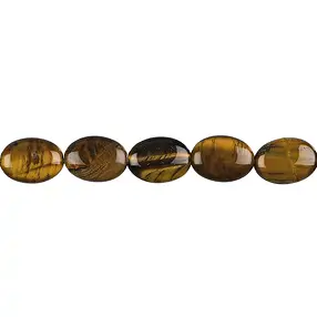 Lente, Ojo de tigre, 14 x 10 mm | piedras preciosas, piedras curativas y joyería