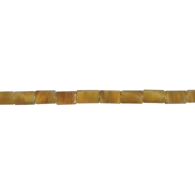 Filamento cilindrico, Occhio di tigre (Oro chiaro), 09 x 06 mm | Marco Schreier