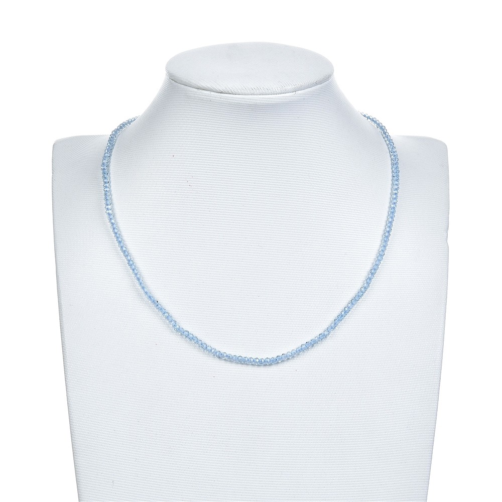 Rang de collier boules, Topaze (bleue), 02,5mm, à facettes | Marco Schreier