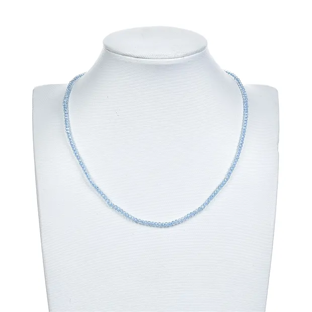 String Beads, Topaz (blue), 02.5mm, faceted | wholesaler gems & healing stones