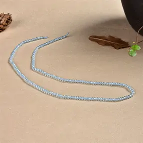 Rang de collier boules, Topaze (bleue), 02,5mm, à facettes | Marco Schreier