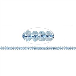 141540300522 Rang de colliers, Topaze (bleue), 02-03 x 04mm, facetté | Marco Schreier