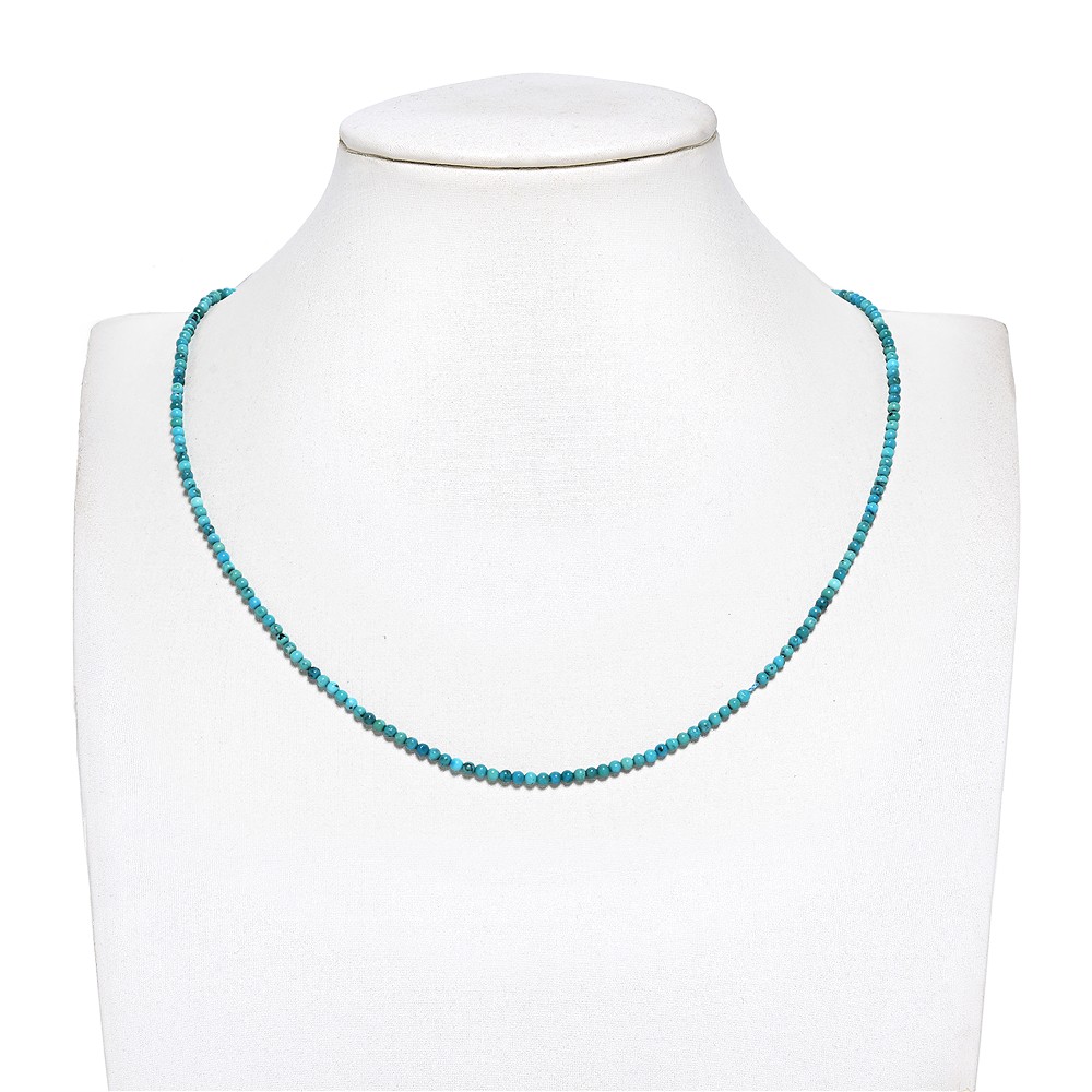String Beads, Turquoise (stab.), 02mm (39cm) | wholesaler gems & healing stones