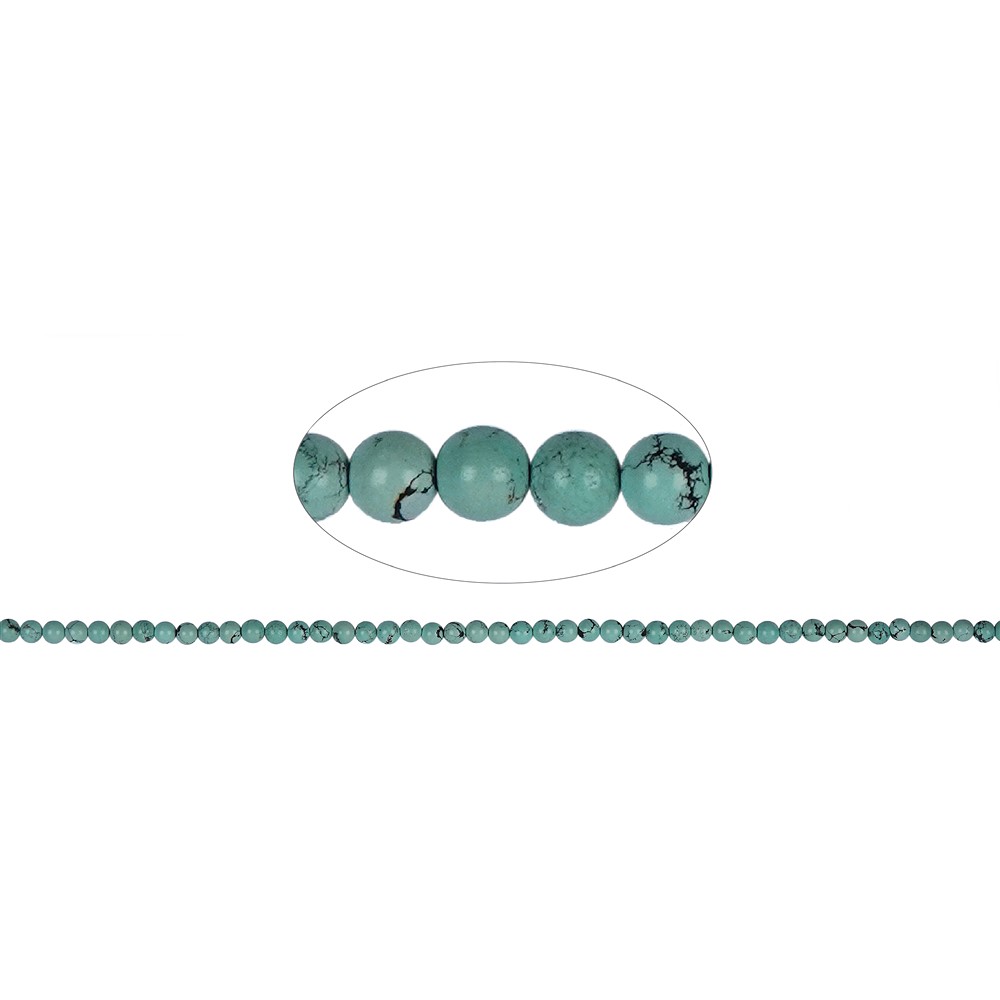 Strang Kugeln, Türkis (stab.), 04mm | Schreier Edelsteine, Heilsteine & Schmuck