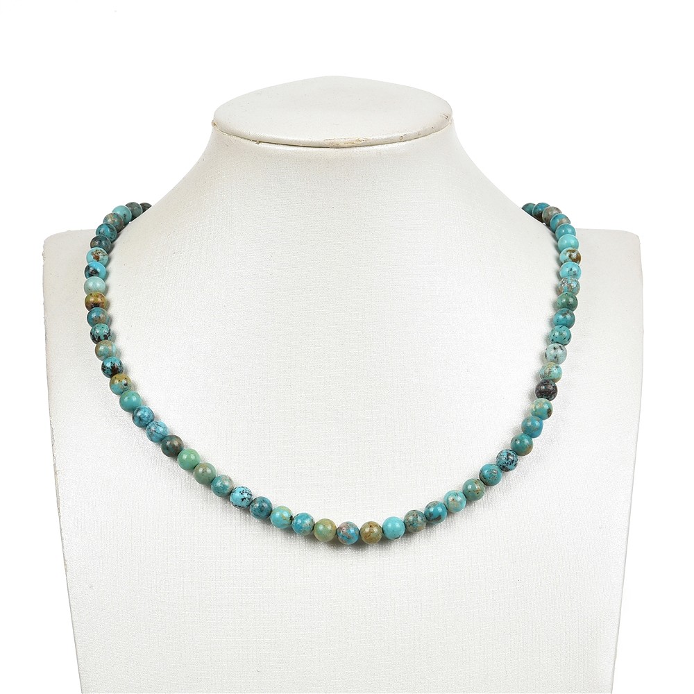 Rang de colliers boules, Turquoise (stab.), 06mm | Marco Schreier