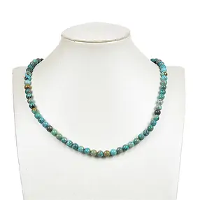 Rang de colliers boules, Turquoise (stab.), 06mm | Marco Schreier