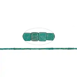 141550200620 strand cube, Turquoise (stab.), 04mm | wholesaler gems, healing stones & jewelry