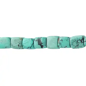 Corda di cubi, Turchese (stab.), 10 mm | grossista gemme e pietre curative