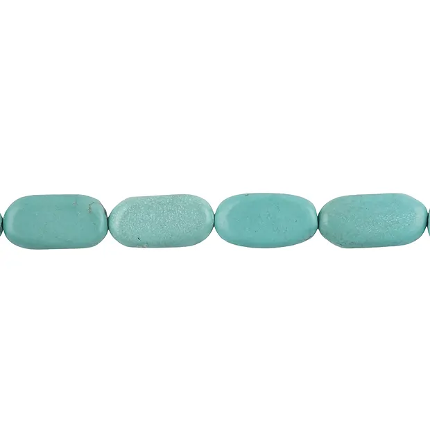 Strand rectangle flat, Turquoise (stab.), 20 x 10mm | Marco Schreier