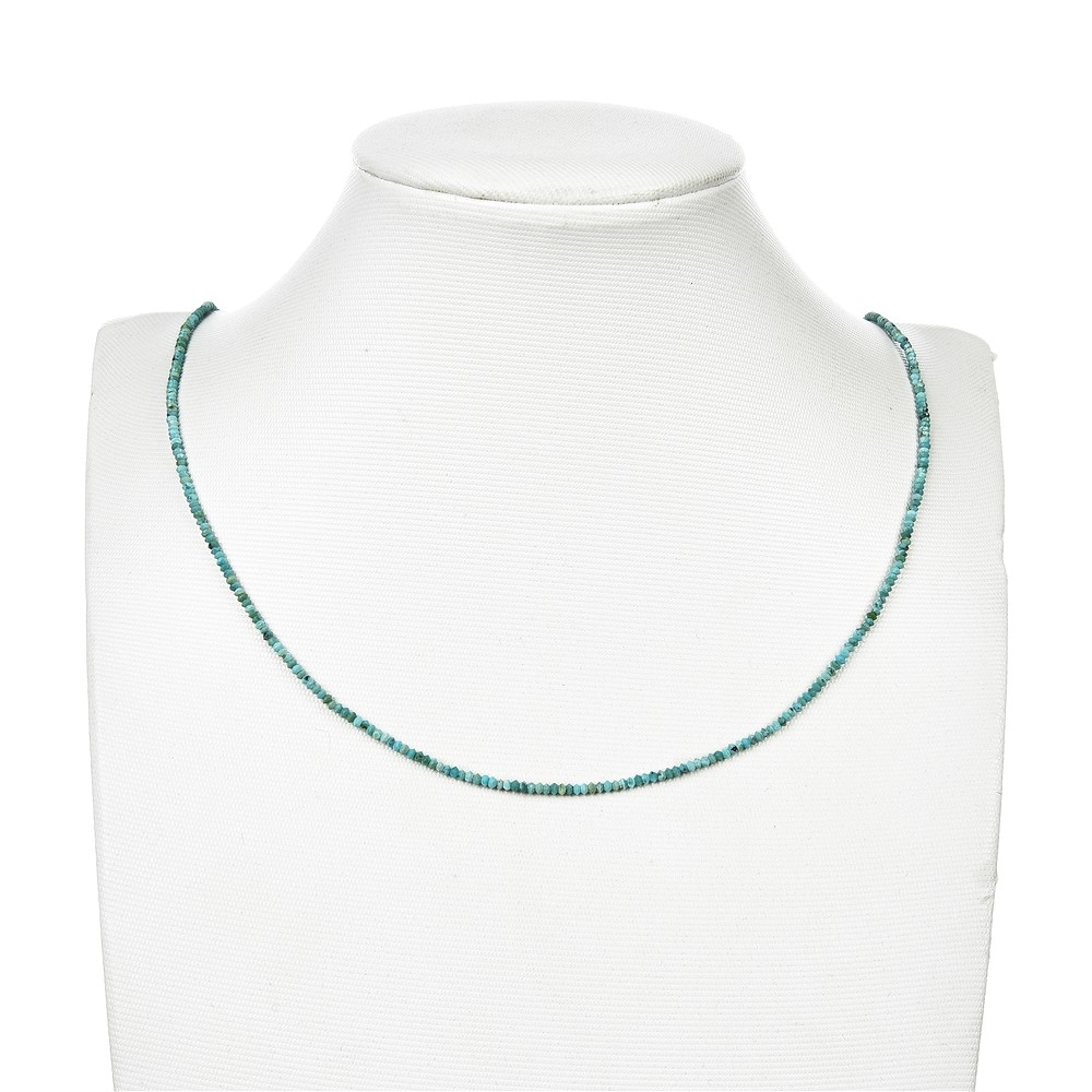 Bottone/disco a filo, Turchese (stab.), sfaccettato, 01 x 02 mm | Marco Schreier