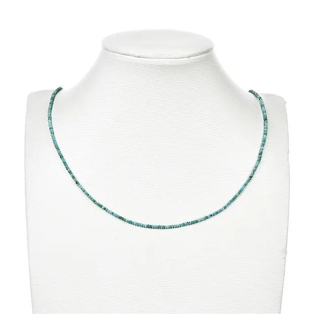 Strand Button/Disc, Turquoise (stab.), faceted, 01 x 02mm | Marco Schreier