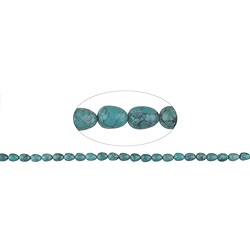 141550505920 Drop strand, Turquoise (stab.), 06 - 09mm | wholesaler gems & healing stones