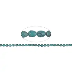 141550505920 Drop strand, Turquoise (stab.), 06 - 09mm | wholesaler gems & healing stones