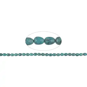 Drop strand, Turquoise (stab.), 06 - 09mm | wholesaler gems & healing stones
