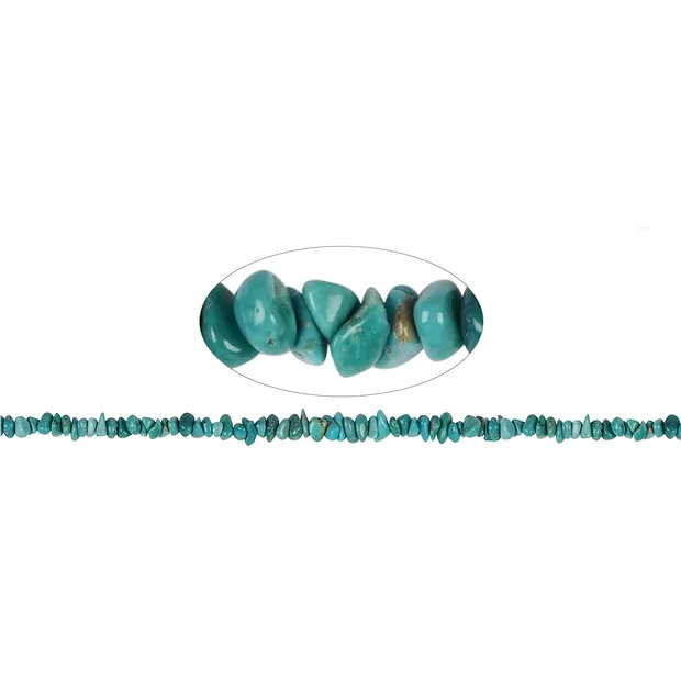 Rang de colliers, Turquoise (stab.), 02-03 x 03-05mm | Marco Schreier