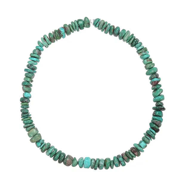 Rang de colliers éclats/disques, Turquoise (stab.), 02-04 x 08-12mm | Marco Schreier