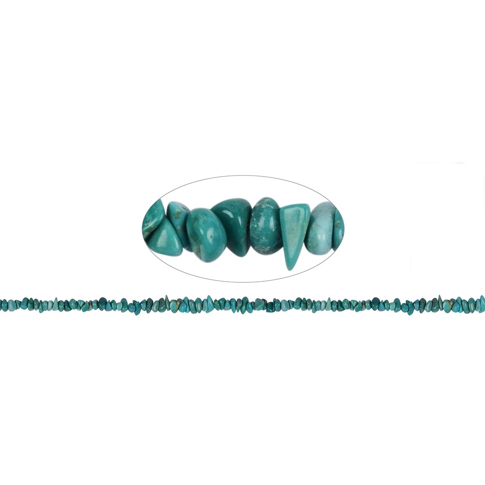 Strang Splitter, Türkis (stab.), 01-03 x 04mm | Edelsteine, Heilsteine & Schmuck