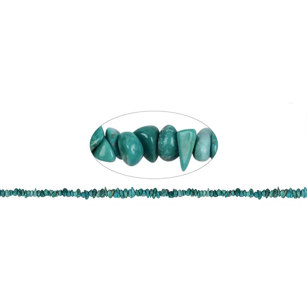 Strang Splitter, Türkis (stab.), 01-03 x 04mm | Edelsteine, Heilsteine & Schmuck
