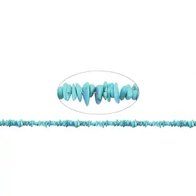 Rang de colliers, Turquoise (stab.), 01-02 x 05-10mm | Marco Schreier
