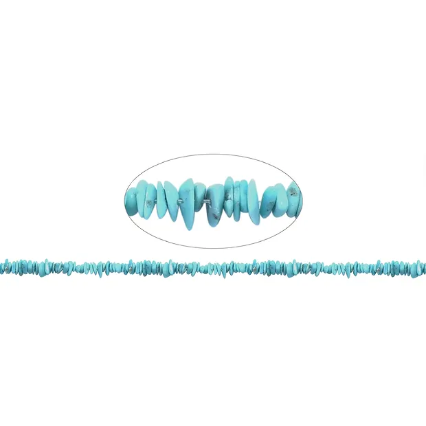 Rang de colliers, Turquoise (stab.), 01-02 x 05-10mm | Marco Schreier