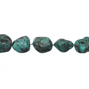 Tiras de pepitas, Turquesa (estabilizado), 16-25 x 13-22mm | Marco Schreier