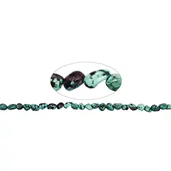 141550629421 Rang de colliers Nuggets, Turquoise (stab.) 06-07mm (42cm) | Marco Schreier