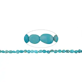 Strang Nuggets, Türkis (stab.), 08-11 x 06mm | Edelsteine, Heilsteine & Schmuck
