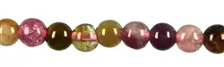 141560100222 Rang de colliers boules, Tourmaline (polychrome), 03mm | Marco Schreier