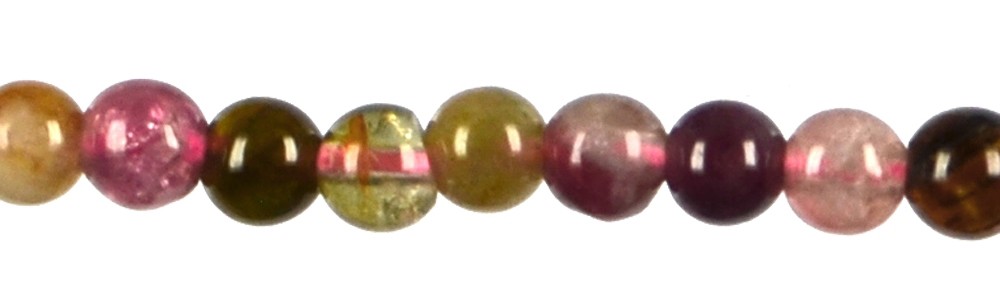 Strang Kugeln, Turmalin (bunt), 03mm | Schreier Edelsteine, Heilsteine & Schmuck